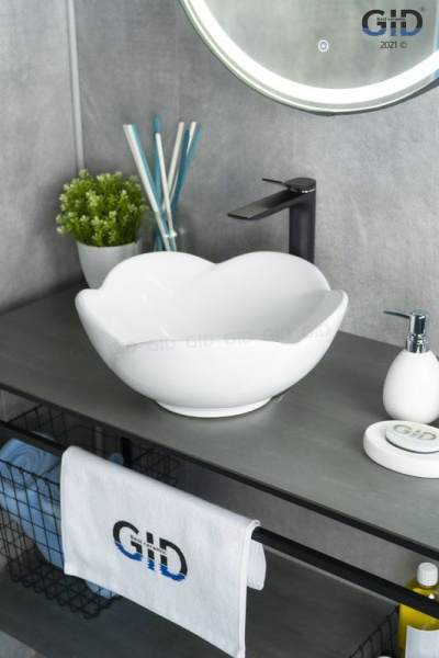 Раковина накладная (38,5х38,5) Gid N9078