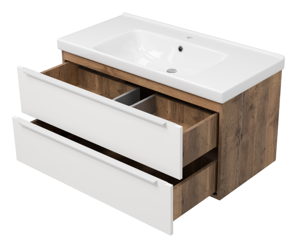 Тумба под раковину Misty Карат 100  П-Кар09100-01/19-2Я