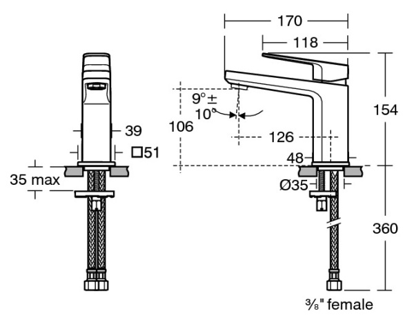Смеситель для раковины Ideal Standard Tonic II A6327AA
