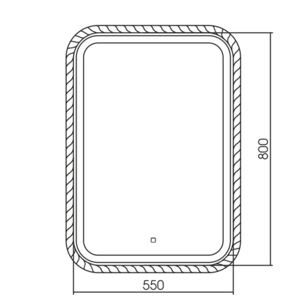 Зеркало (55х80) Silver Mirrors  Галеон LED-00002571