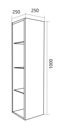 Шкаф  1Marka Cube 25П У79533