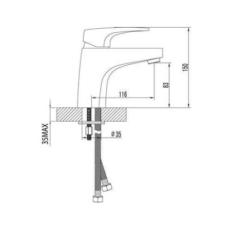 Смеситель для раковины Lemark Shift (LM4306C)