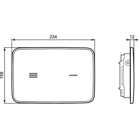 Бесконтактная панель смыва Ideal Standard ALTES R0130AC