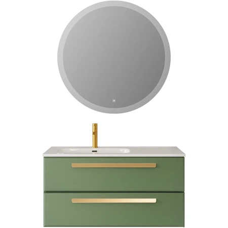 Тумба под раковину Cezares ECO-CER-N-1000-2C-SO-PS-P-L Фисташковый Софт без ручек
