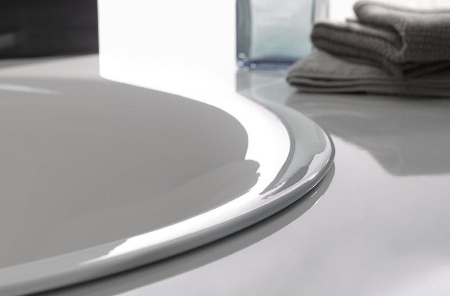 Стальная ванна (190х90) Bette LUX OVAL 3467-000 PLUS с шумоизоляцией и антигрязевым покрытием