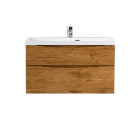 Тумба  под раковину подвесная с двумя выкатными ящиками BelBagno MARINO-H60-1100-2C-SO-RN-P Rovere Nature