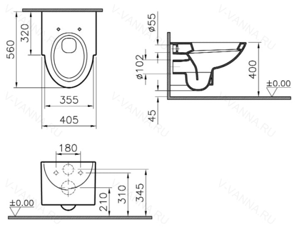 Унитаз VITRA Espace 4201B003-0075
