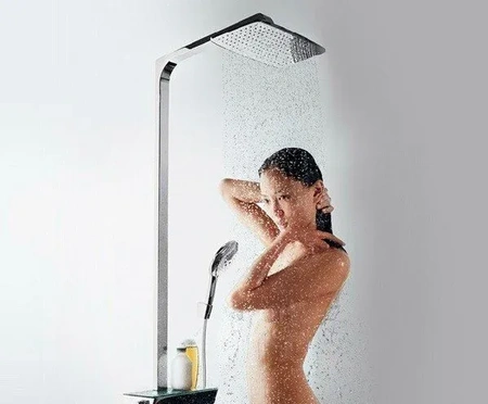 Душевая система с термостатом Hansgrohe Raindance E Showerpipe 360 1jet EcoSmart 27286000 хром