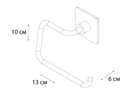 Держатель запасного рулона FIXSEN Square FX-93110B