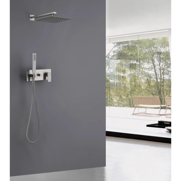 Душевой комплект ABBER Daheim AF8218SP скрытого монтажа без излива, сатин