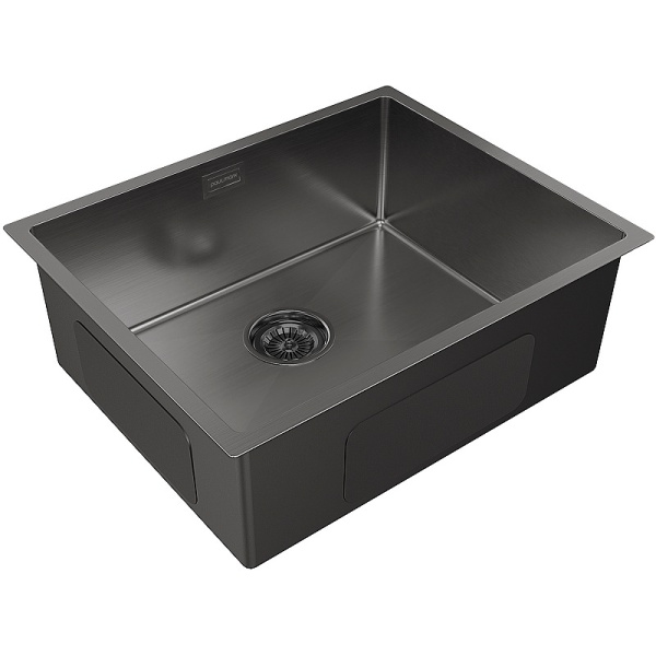 Кухонная мойка Paulmark  Next-54  PM215444-GM вороненая сталь
