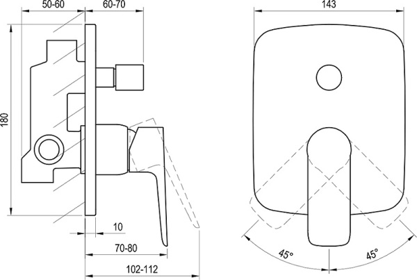 Смеситель для ванны Ravak Classic CL 061.00 X070086 86