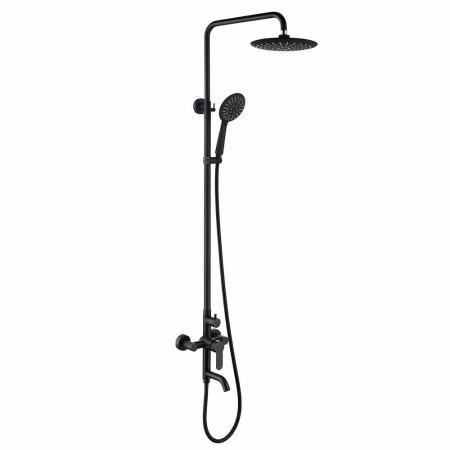 Душевая система с изливом Fashun A52401-7 Черный