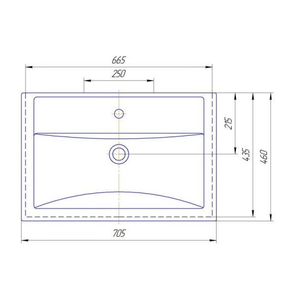 Тумба под раковину Misty Лайм 70 Э-Лай01070-2Я