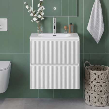 Тумба под раковину 50 BelBagno Uno UNO-MINI-500-2C-SO-BO белый матовый, без раковины