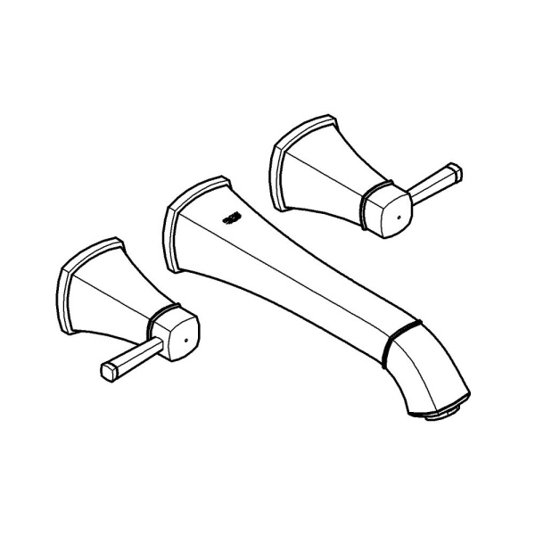 Смеситель для раковины GROHE Grandera 20415 DA0 (20415DA0) теплый закат глянец