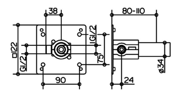 Скрытая часть Keuco IXMO 59547000170