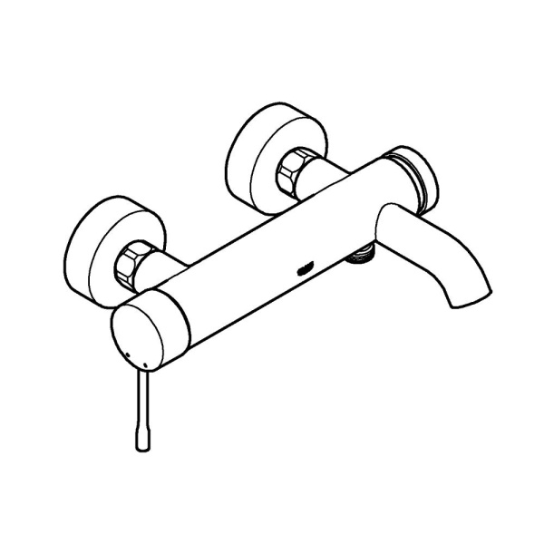 Смеситель для ванны однорычажный Grohe Essence New 33624 AL1 (33624AL1) темный графит матовый