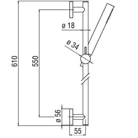 Душевой гарнитур Nobili AD140/37CR