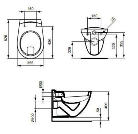 Унитаз Ideal Standard Evrovit V340301