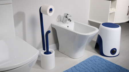 Корзина для белья FIXSEN Wendy 2в1 синяя FX-7073-89