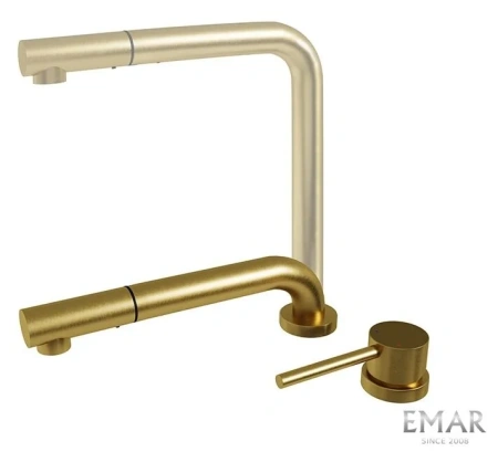 Смеситель для кухни EMAR ЕС - 7027 PVD Golden