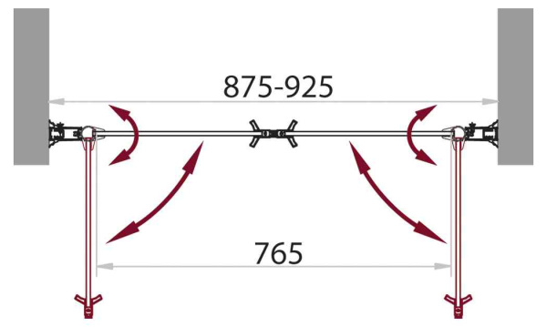 Душевая дверь (90х190) BelBagno SELA-B-2-90-C-Cr