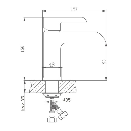 Смеситель для раковины Haiba HB10805-8