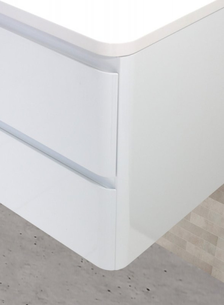 База под раковину подвесная BelBagno ALBANO-800-2C-SO-BL Bianco Lucido