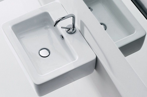 Раковина подвесная (50х40) Kerasan Ego 324101*1 белая