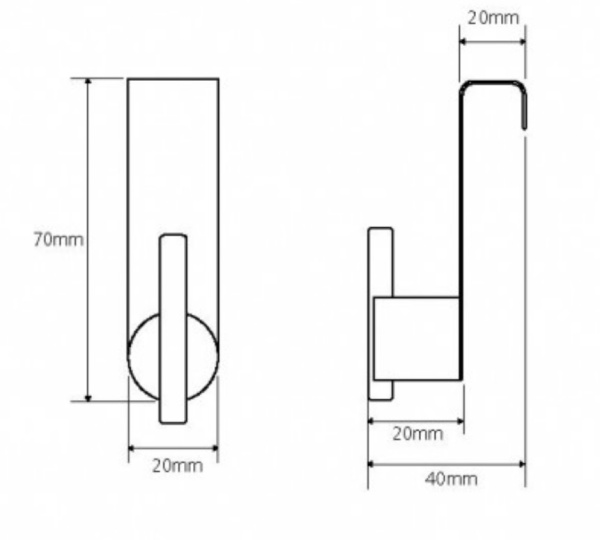 Одинарный крючок Bemeta NEO 104106153