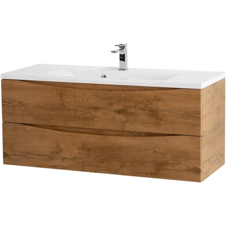 Тумба  под раковину подвесная с двумя выкатными ящиками BelBagno MARINO-1100-2C-SO-RN-P Rovere Nature