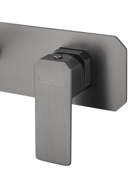 Смеситель для раковины встраиваемый WONZON & WOGHAND DIAMOND, темный графит WW-88869011-BGM Смеситель для раковины встраиваемый WONZON & WOGHAND DIAMOND, темный графит WW-88869011-BGM