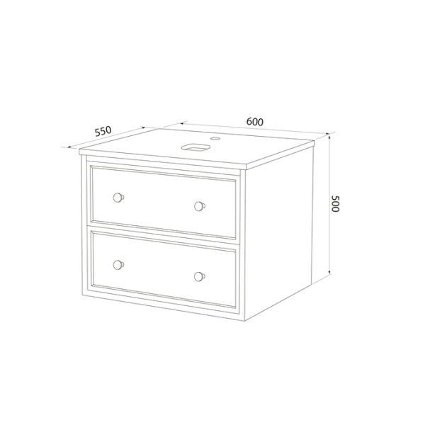Тумба под раковину Iddis Torr 60 TOR60WBi95K