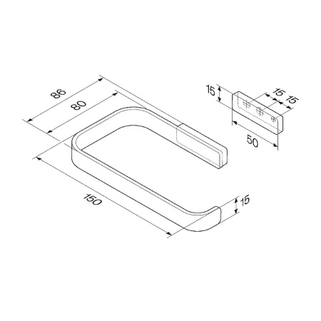 Держатель для туалетной бумаги Am.Pm Func A8F34122