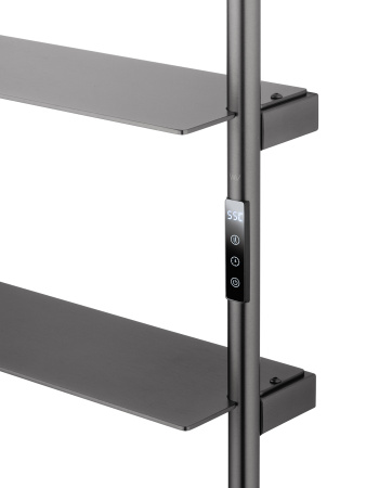 Полотенцесушитель электрический WONZON & WOGHAND DÜSSELDORF, темный графит WW-A205-GM