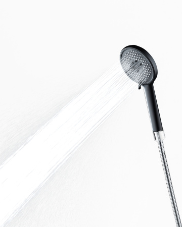 Душевой гарнитур Orange O-Shower OS813b лейка 3 режима, черный