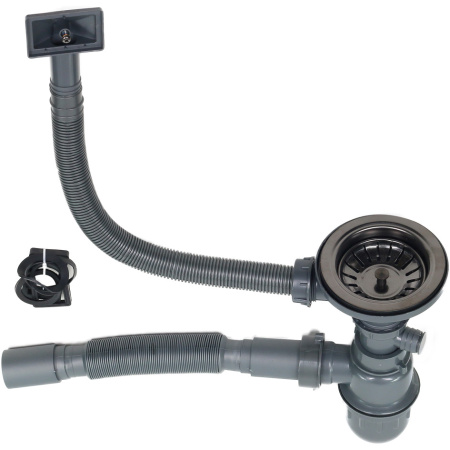 Кухонные мойки: (53х43х22) MELANA ProfLine D5343HB, графит