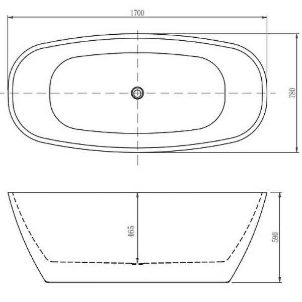 Акриловая ванна (170х78) Aquatek Тера AQ-128778WT Акриловая ванна (170х78) Aquatek Тера AQ-128778WT