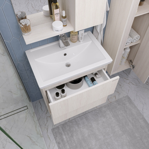 Тумба подвесная Grossman ЮНИТ-60 см 206017 с 2-я ящ, кадена лайт