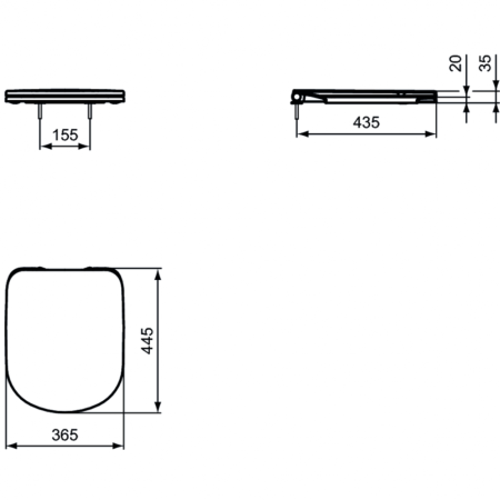 Крышка-сиденье Ideal Standard Vista R191301