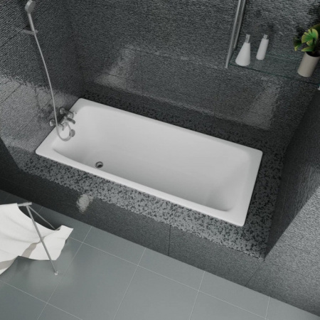 Ванна чугунная (170х75) Delice Biove DLR220509RB-AS с отверстиями под ручки