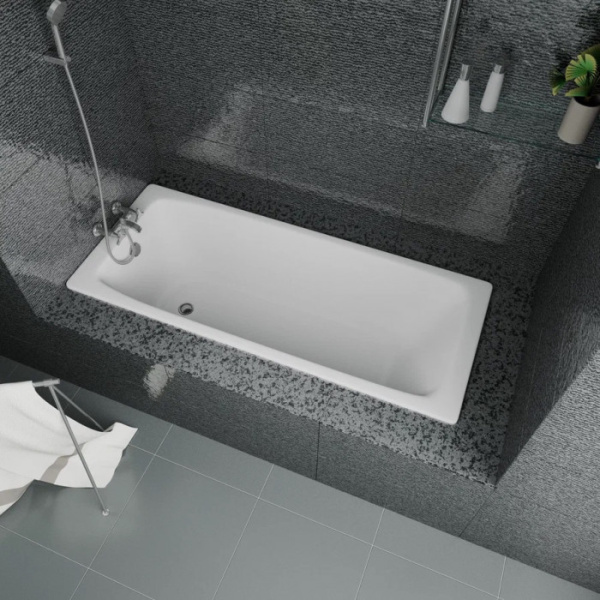 Ванна чугунная (170х75) Delice Biove DLR220509RB-AS с отверстиями под ручки Ванна чугунная (170х75) Delice Biove DLR220509RB-AS с отверстиями под ручки