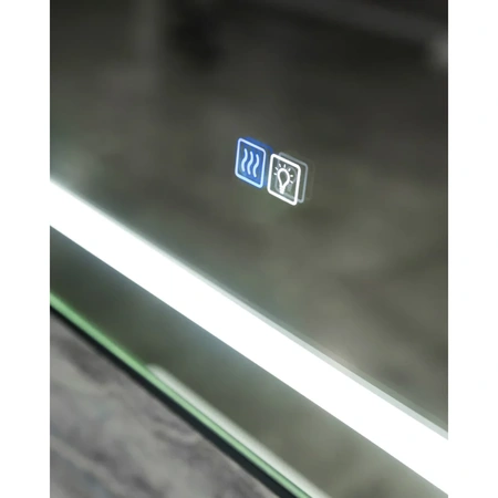 Зеркало (70х80) BelBagno Kraft SPC-KRAFT-700-800-LED-TCH-WARM-NERO с подсветкой