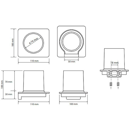 Держатель зубной щетки Bemeta Organic 157111011