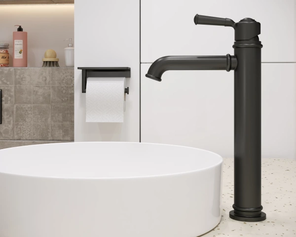 Смеситель для раковины-чаши Timo Arisa черный 5311/03F