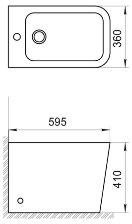 Биде напольное BelBagno ARDENTE-R BB003B