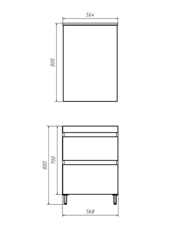 Зеркало (57х80)  ASB-Mebel Коста 60 11484