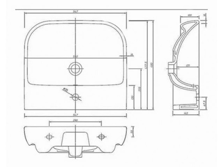 Ifo Grandy Раковина 600 мм RP210600100