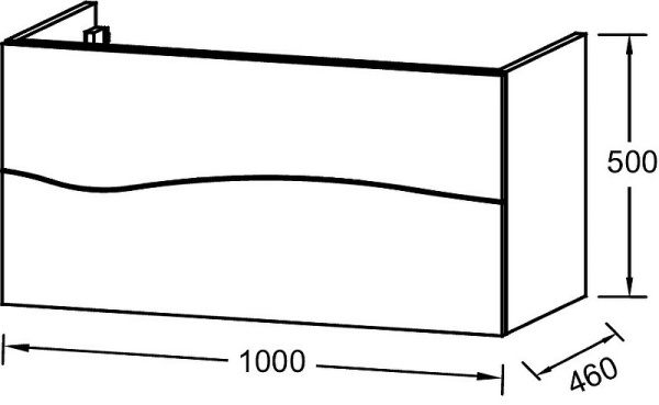 Тумба под раковину Jacob Delafon Sherwood 100 EB1833RU-P6